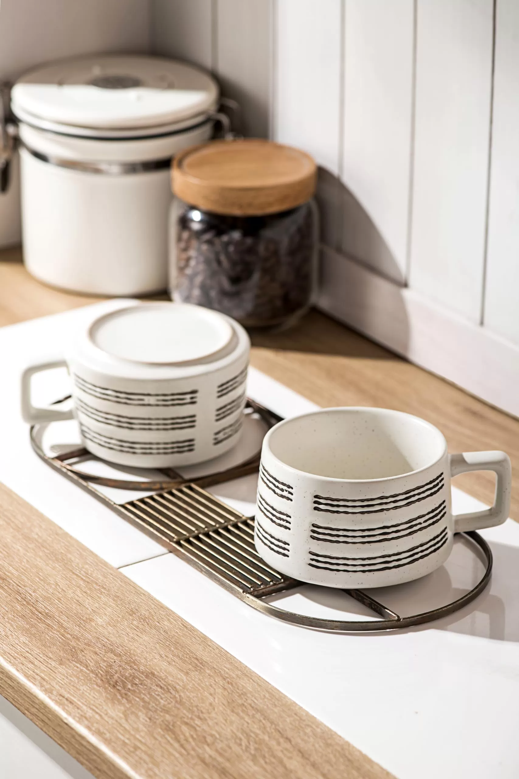  Tasses de démitasse en céramique 