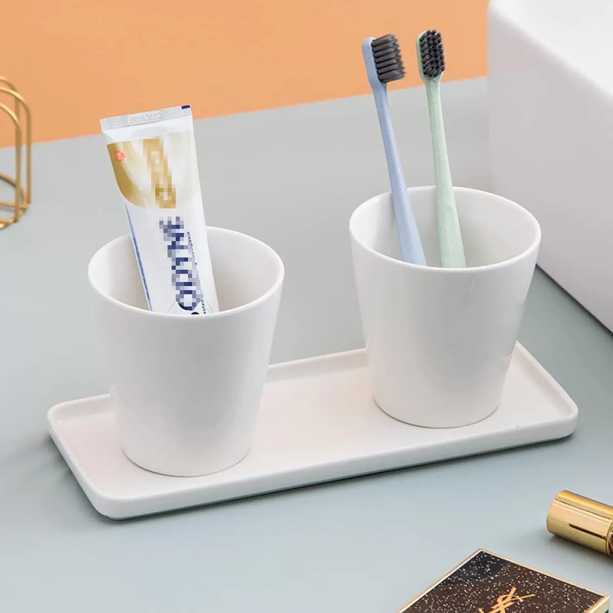 Tasses en céramique en gros pour salle de bain