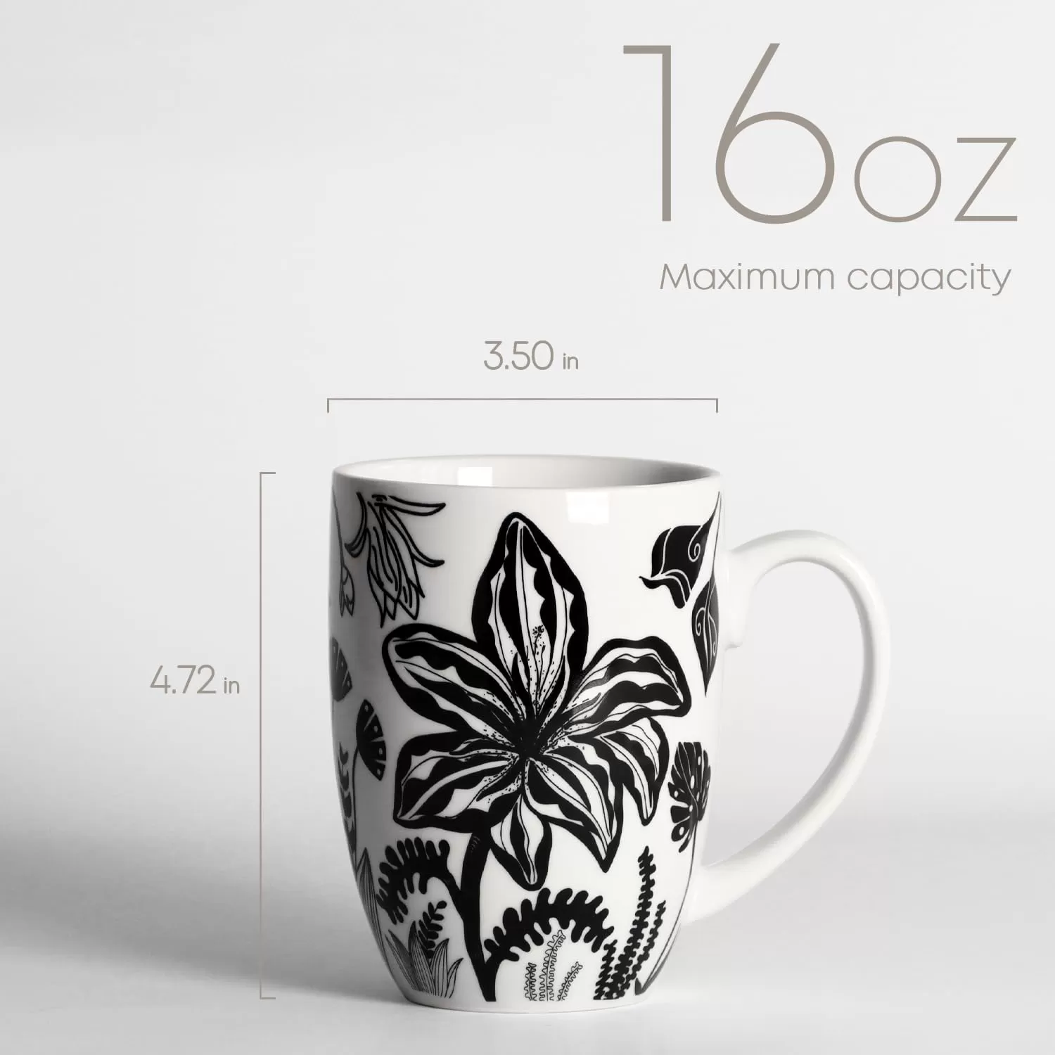 Tasse florale en gros de la Chine
