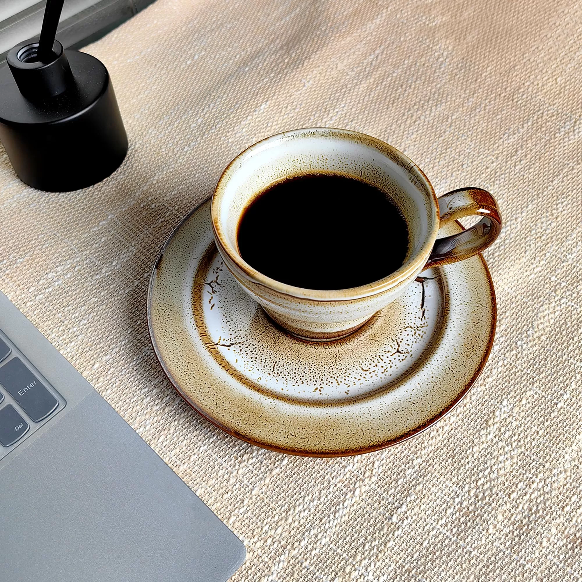  tasses à café en porcelaine de gros avec des soucoupes 
