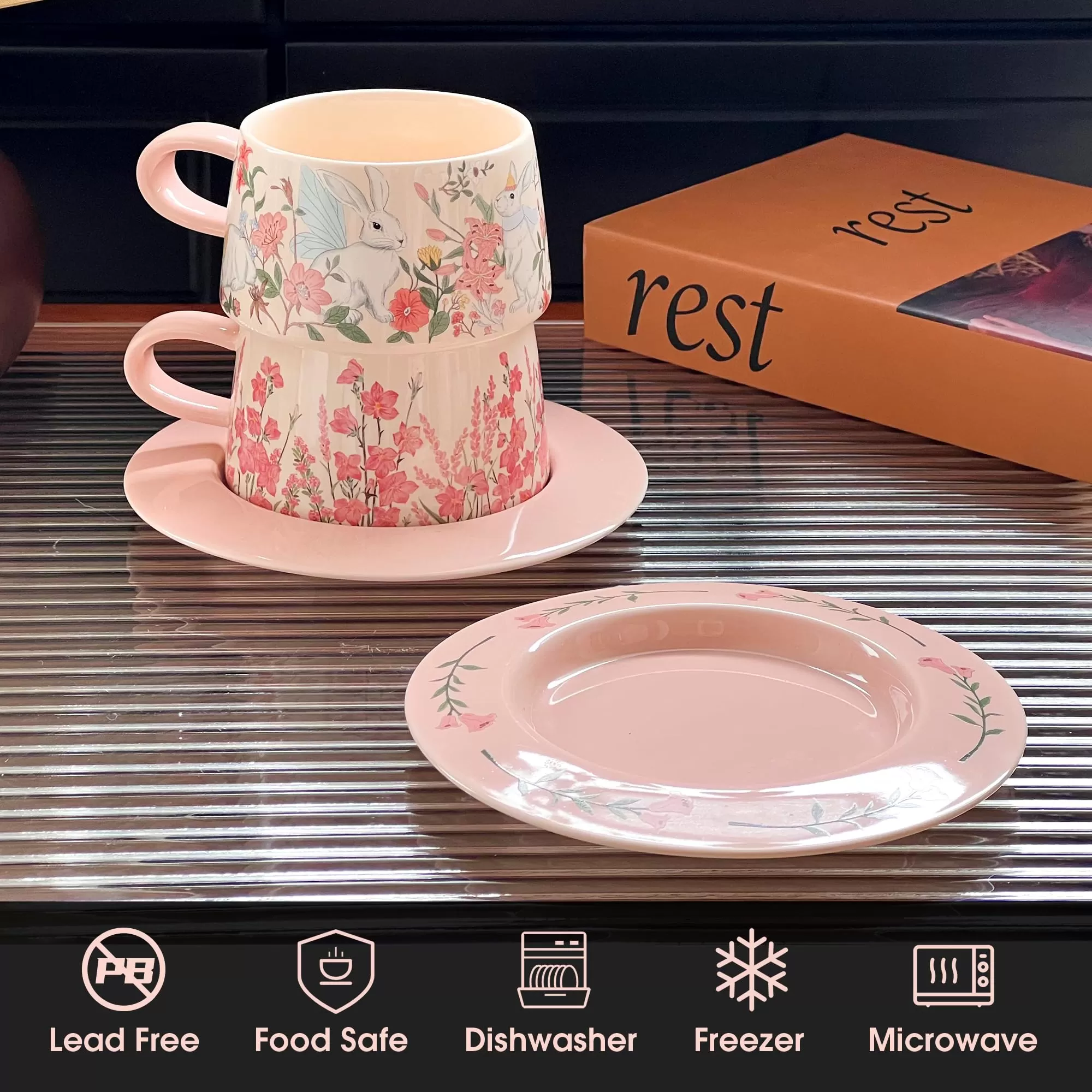  Cup Floral Cup Fabrication de gros 