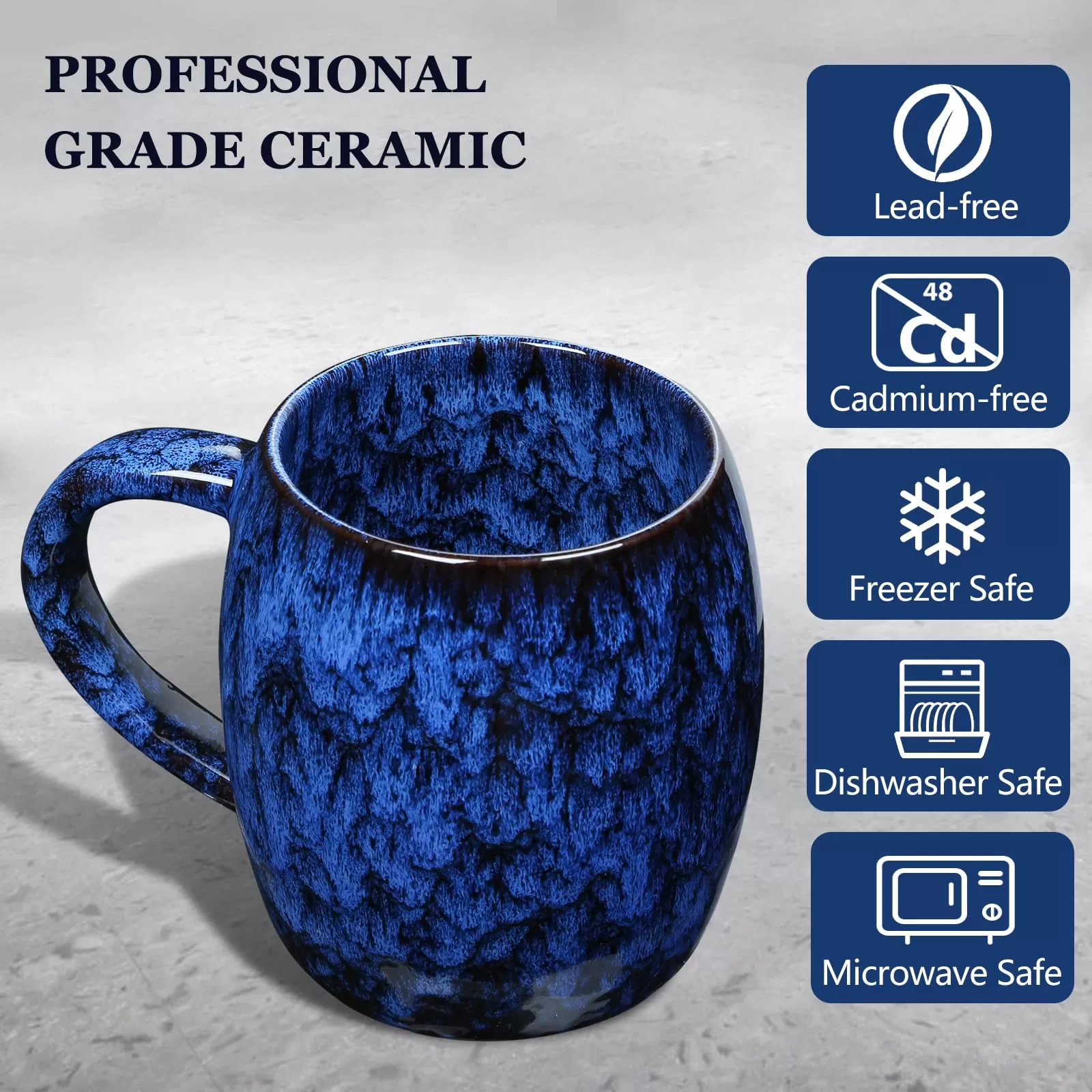 grandes tasses en céramique en gros