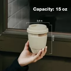 Céramic 15 oz tasse de café portable en gros en Chine, le mélange parfait de conception, de fonctionnalité et d'accessibilité