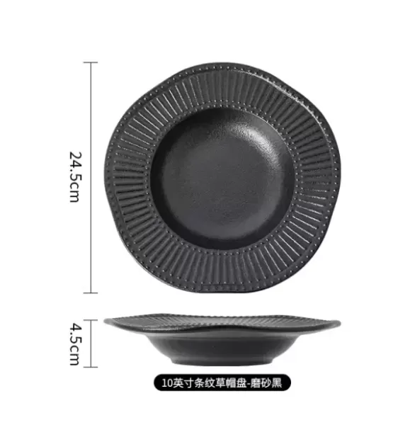 Assiettes en céramique de 10 pouces en vrac