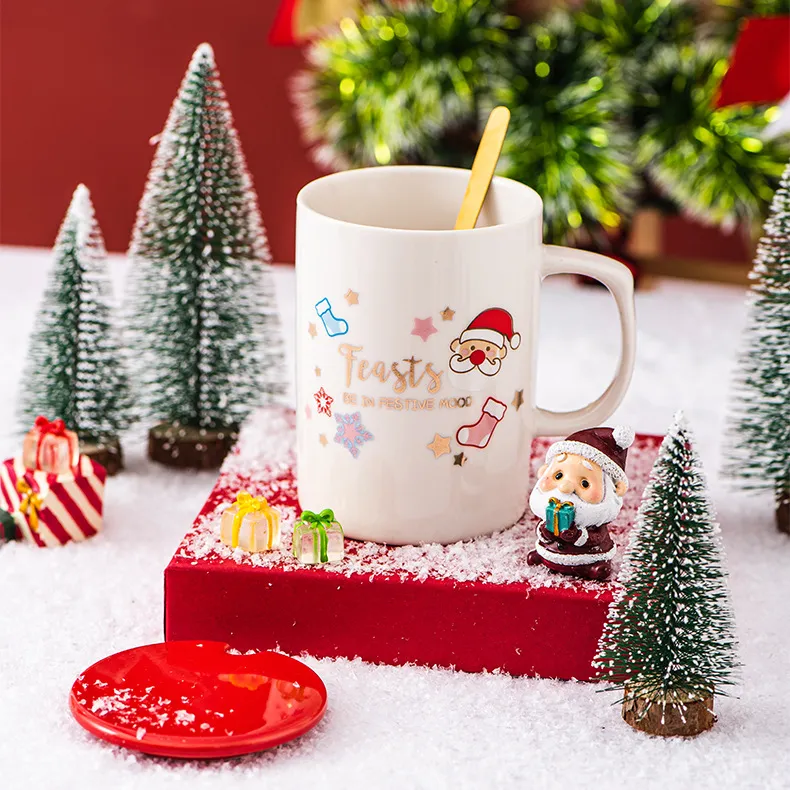 イベント用のバルククリスマスセラミックマグカップ