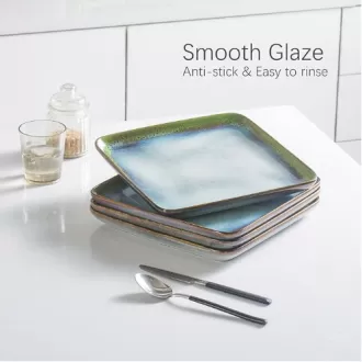 セラミックストーンウェアスクエアディナープレート中国の卸売
