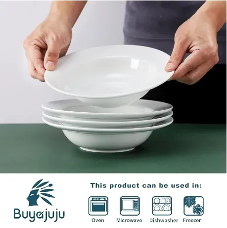中国の丸いスープ磁器プレートボウル卸売