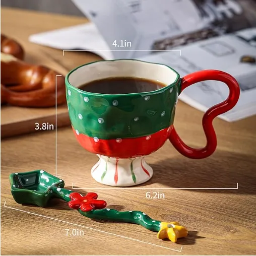 かわいいクリスマス磁器マグ卸売