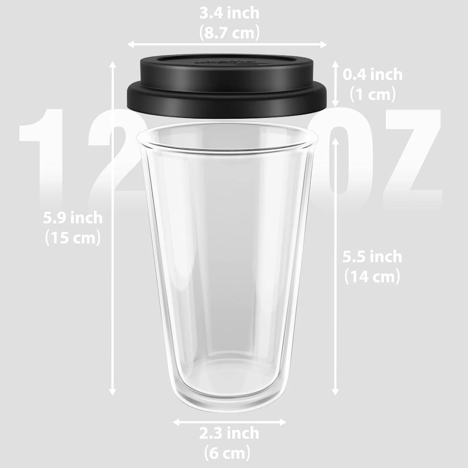 卸売ガラスコーヒーマグカップ中国