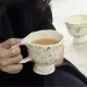 중국에서 데이지 패턴 도매 세라믹 차 컵-우아한 매력은 시대를 초월한 장인 정신을 충족