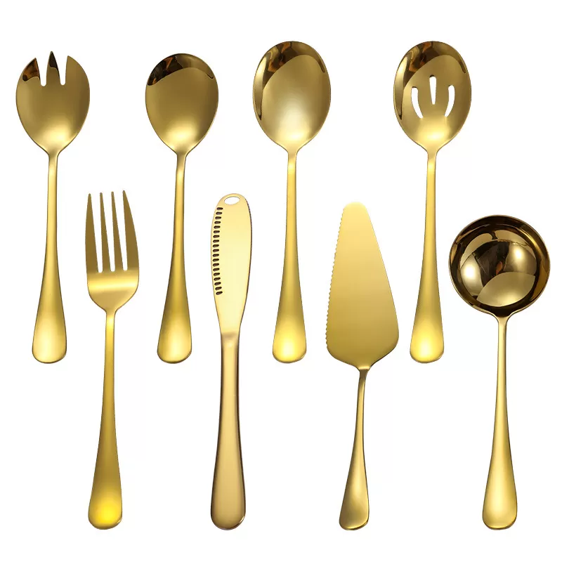 Set alat makan keluli tahan karat dengan logo China
