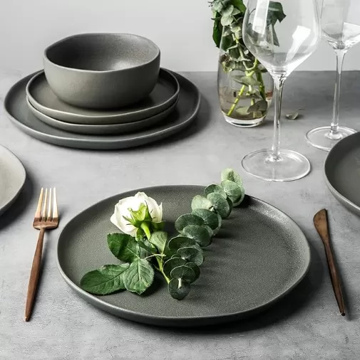 mangkuk bijirin stoneware tahan lama