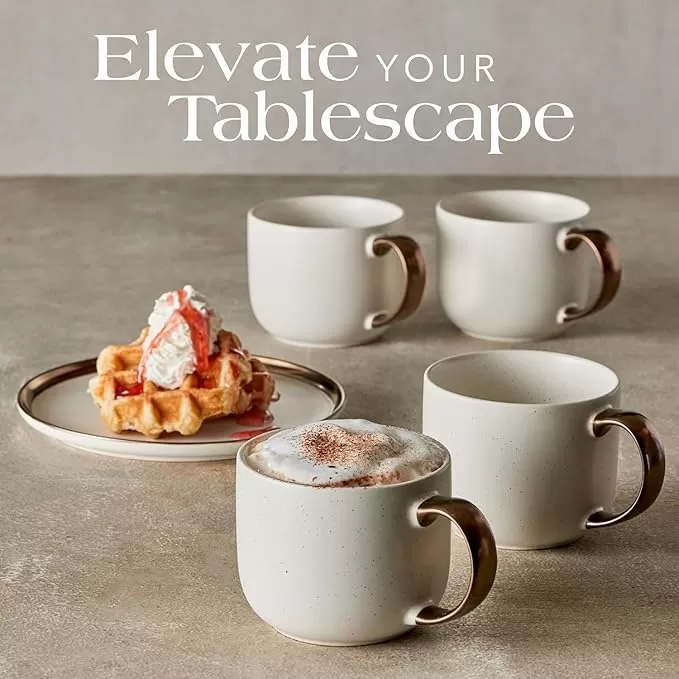 19 oz pusingan stoneware cip cawan set pembekal di China