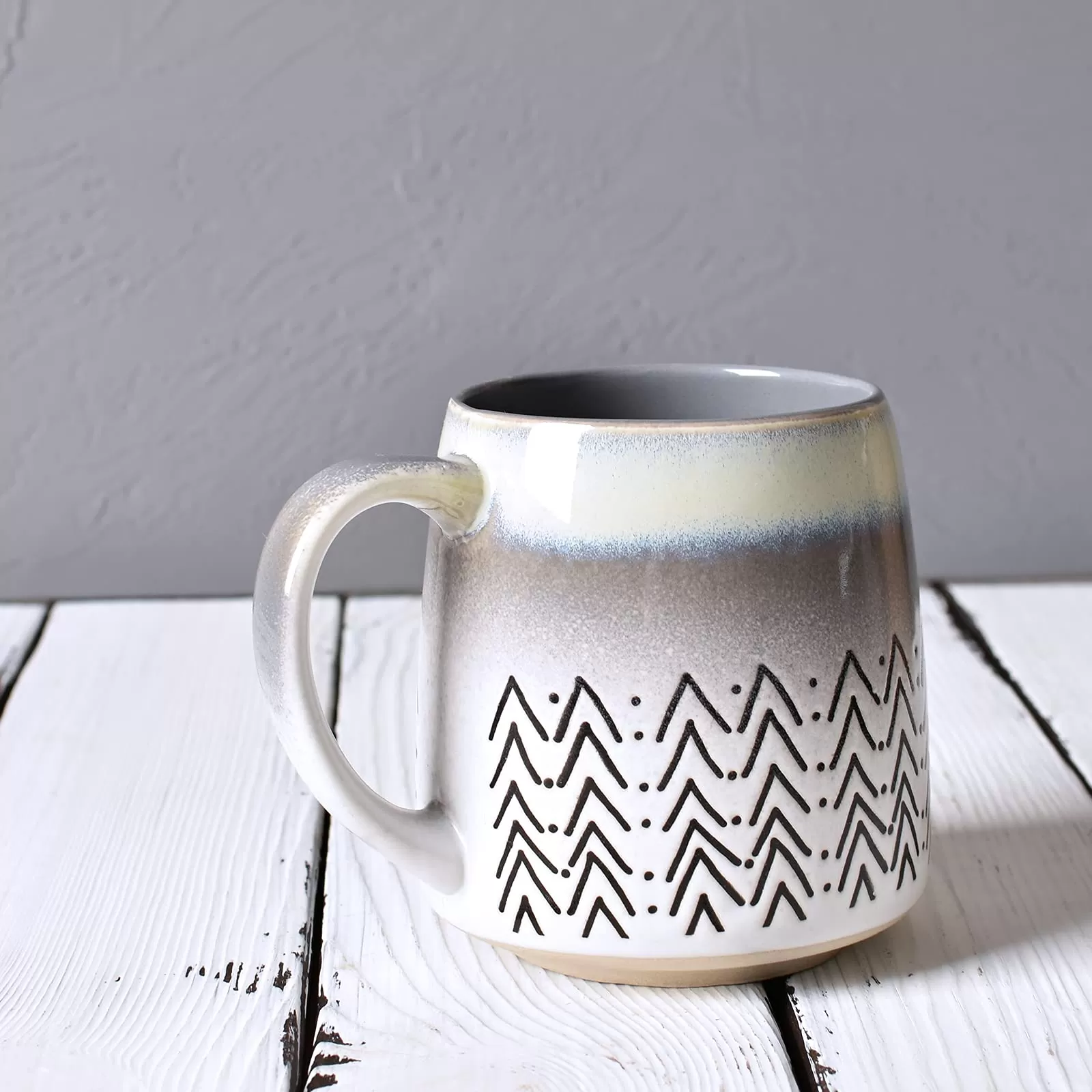 Mug Teh Stoneware Grey Borong China