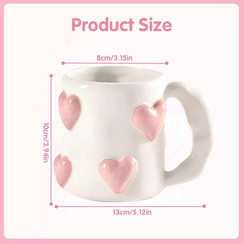 Hari Valentine's Ceramic Heart Mug Borong