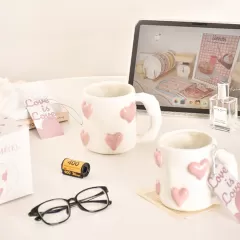 Seramik 3D Heart Coffee Mug Borong di China - perpaduan cinta dan fungsi yang sempurna
