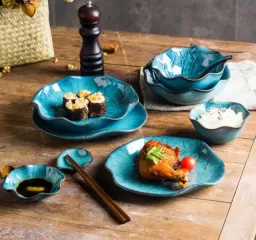 Keramisch lotusbladvormig serviesgoed Groothandel in China - Elegant servies van Linkbridge