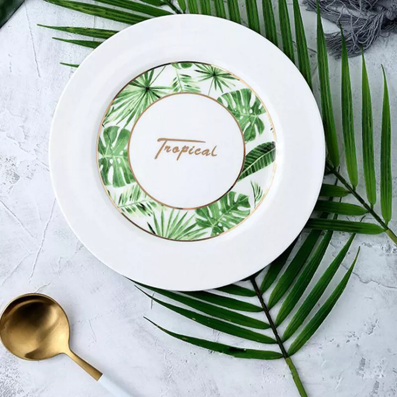 Placas de cerâmica brancas e envidraçadas fornecem fornecedor de utensílios de jantar