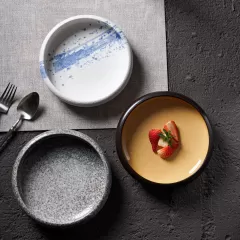 Descubra elegância e durabilidade: grés de 8 polegadas que servem pratos de atacado na China