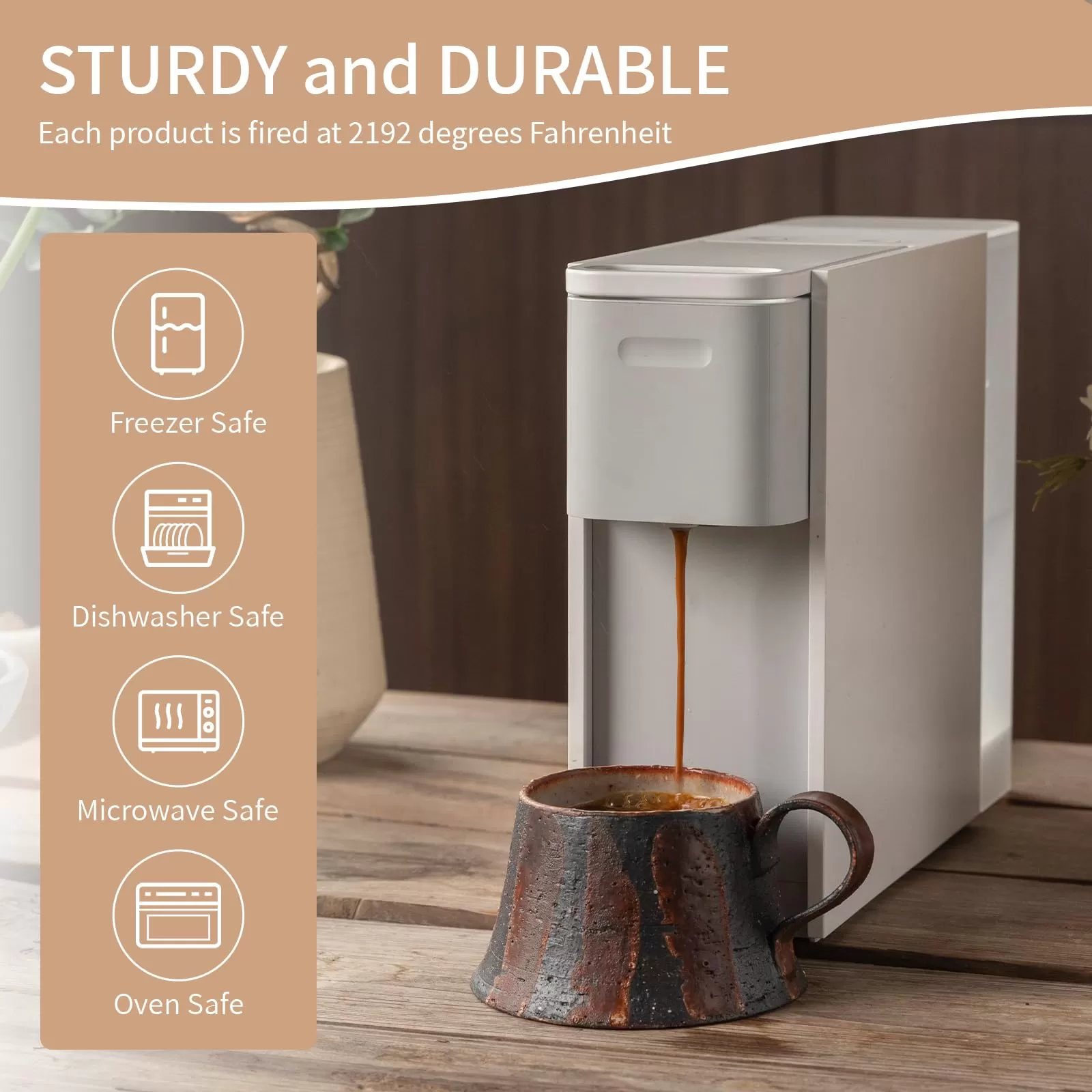 Pequeno fornecedor de canecas de café expresso de cerâmica