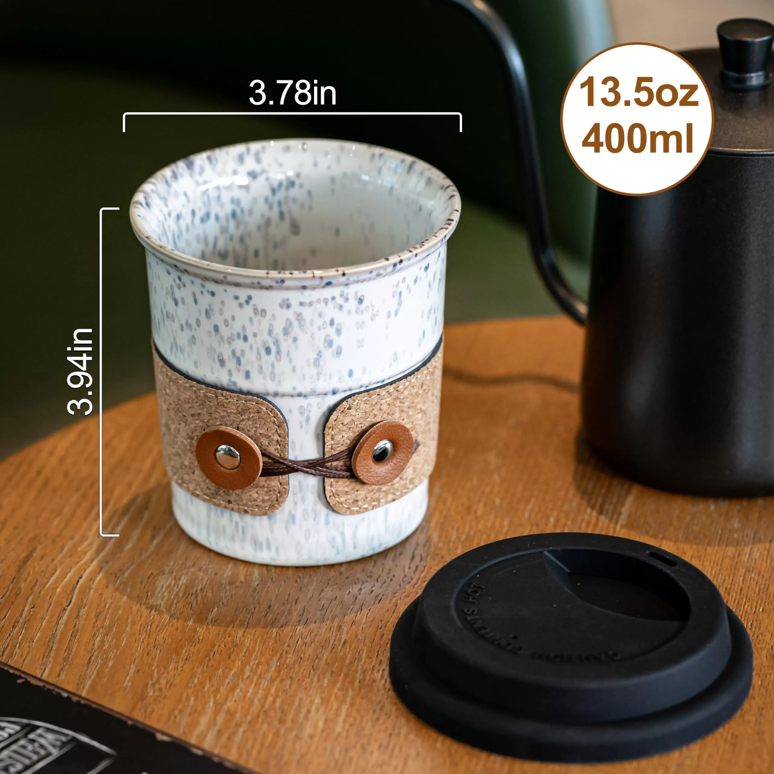 caneca de cerâmica reutilizável por atacado