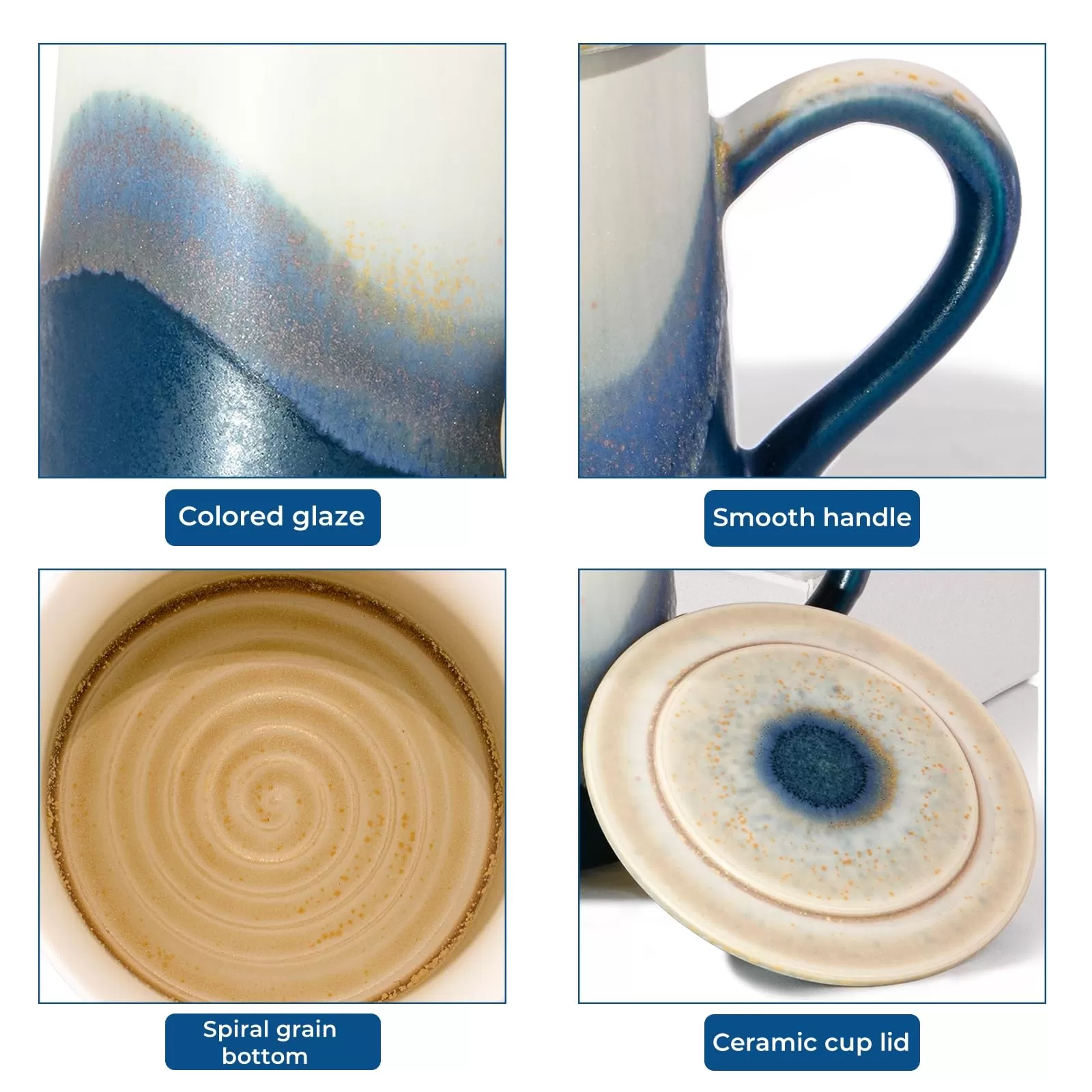 caneca de café de cerâmica artesanal