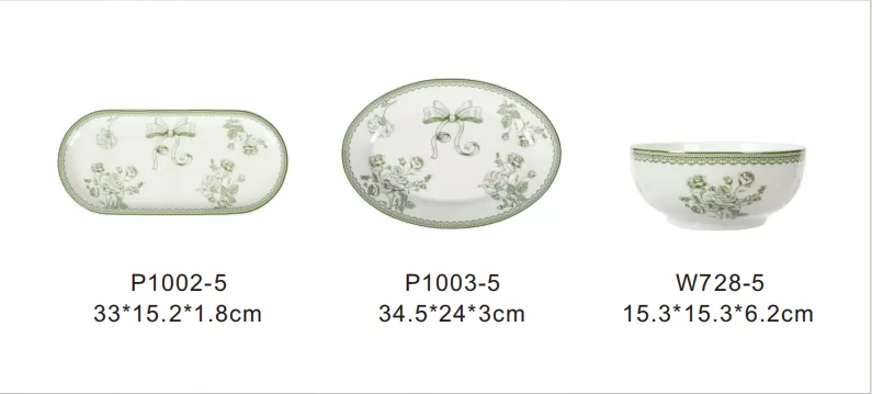 Fornecedor de louças de cerâmica estilo retro