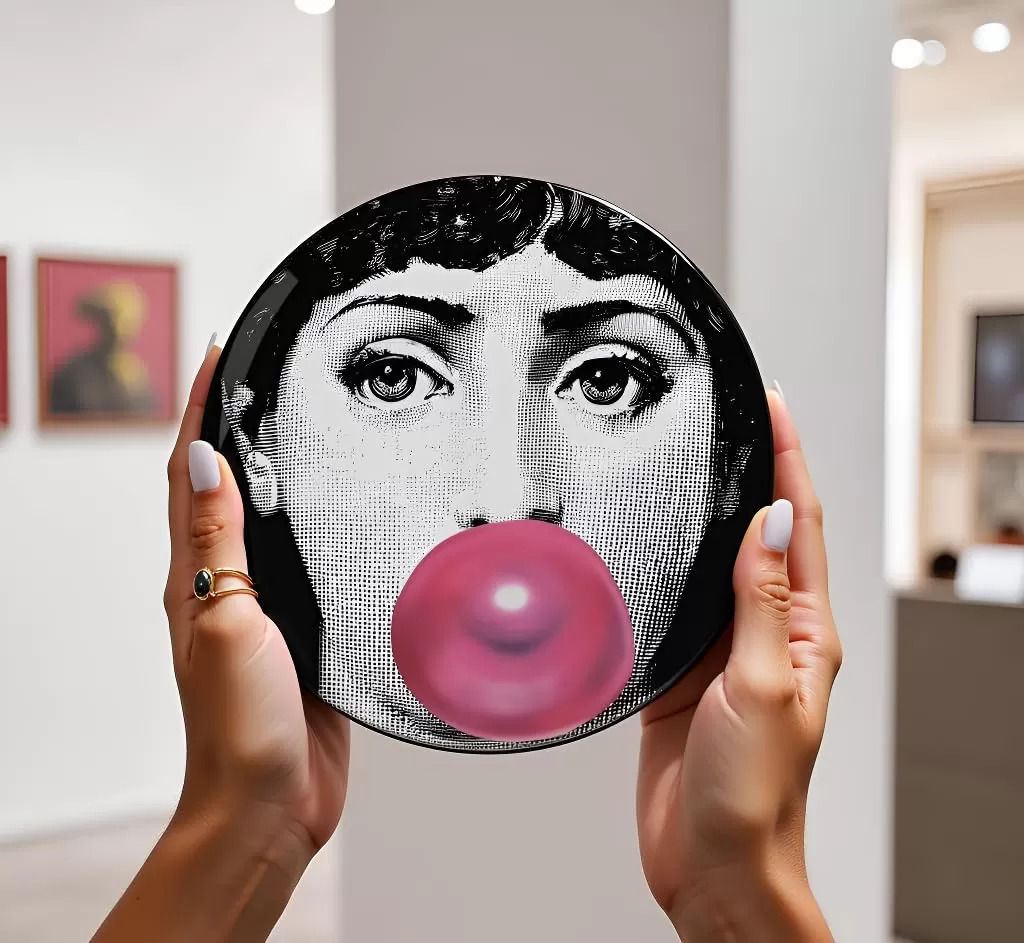 Керамические тарелки для домашнего декора из фарфора