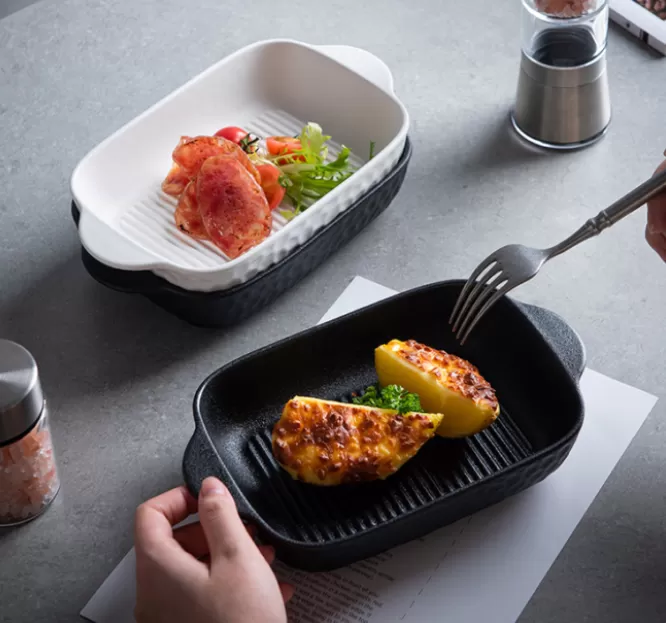 посуда с керамическими ручками из фарфора оптом