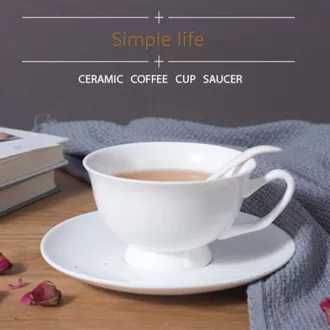 Thiết kế tùy chỉnh Bone Bone China Coffee Cup và đĩa trà