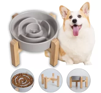 Bát chó gốm được nâng lên với giá bán buôn chống trượt ở Trung Quốc