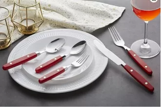 Tay cầm màu dao kéo bằng thép không gỉ bằng bạc với đinh tán