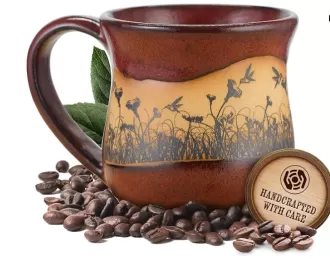 Red Glaze Handmade Handmade Coffee Mug