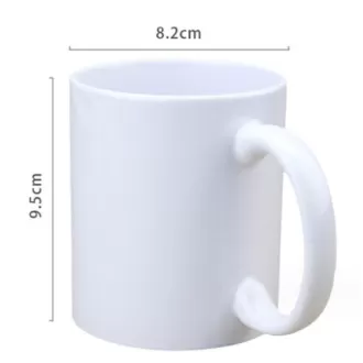 Mug gốm thăng hoa màu trắng bán buôn