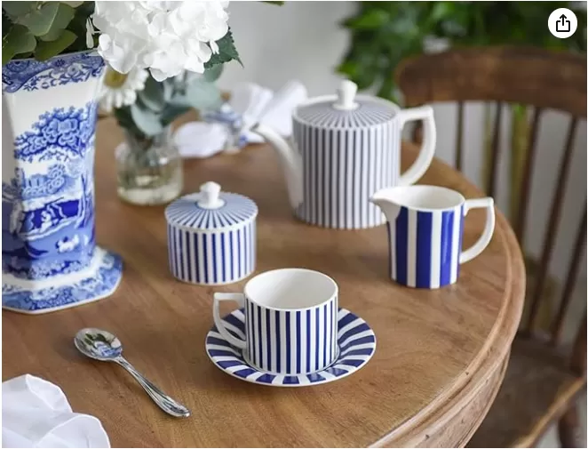 Teacup gốm bán buôn với đĩa trong thiết kế cổ điển