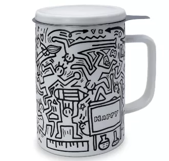 Doodle Style Potcelain Tea Mug