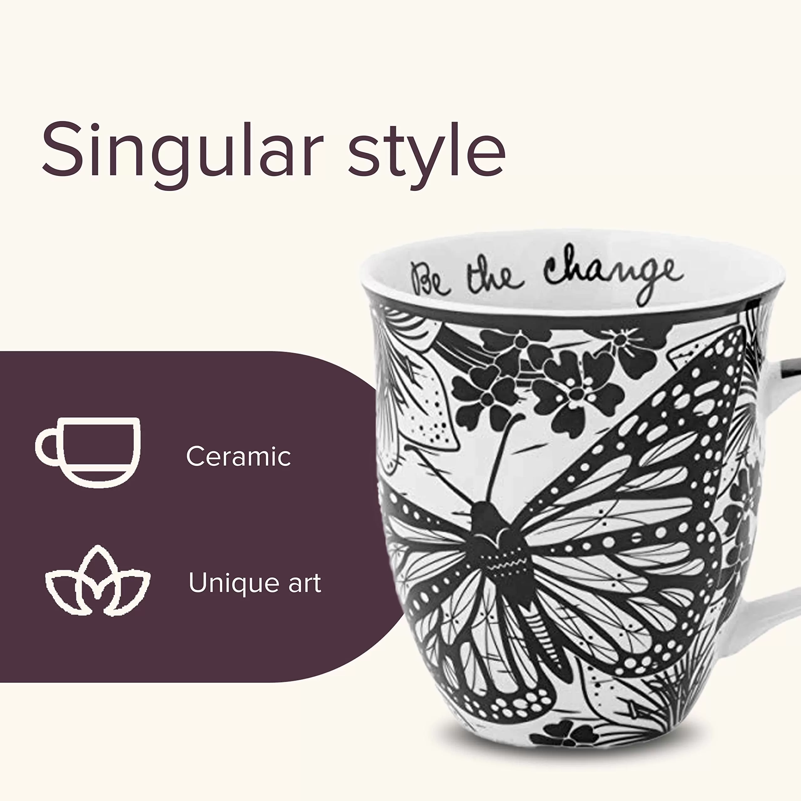 Nhà máy sản xuất Butamic Butamic Butamic Mug Butamic Mug Butterfly