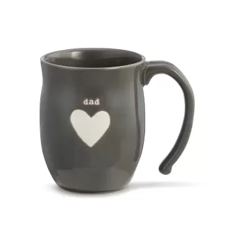 Dad Heart Inspirational Geramic Stone Stone Coffee Mug