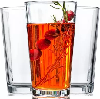 Kính uống - bộ 10-16oz. Cốc thủy tinh - Kính bia cao cơ sở nặng