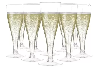 Kính Champagne rõ ràng - Khẩu đồ 4,5 oz thanh lịch và bền