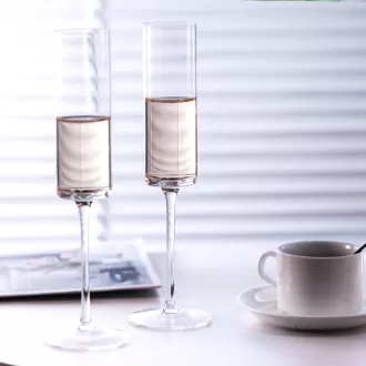 Crystal Glass Rượu Champagne Flut