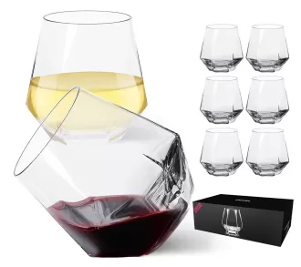 Ly rượu hình kim cương không có thân ， tumblers ngắn độc đáo, ly cocktail