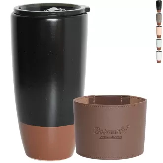 Cúp cà phê du lịch bằng gốm có nắp, 21 oz, cốc cà phê di động cho giá đỡ cốc xe hơi