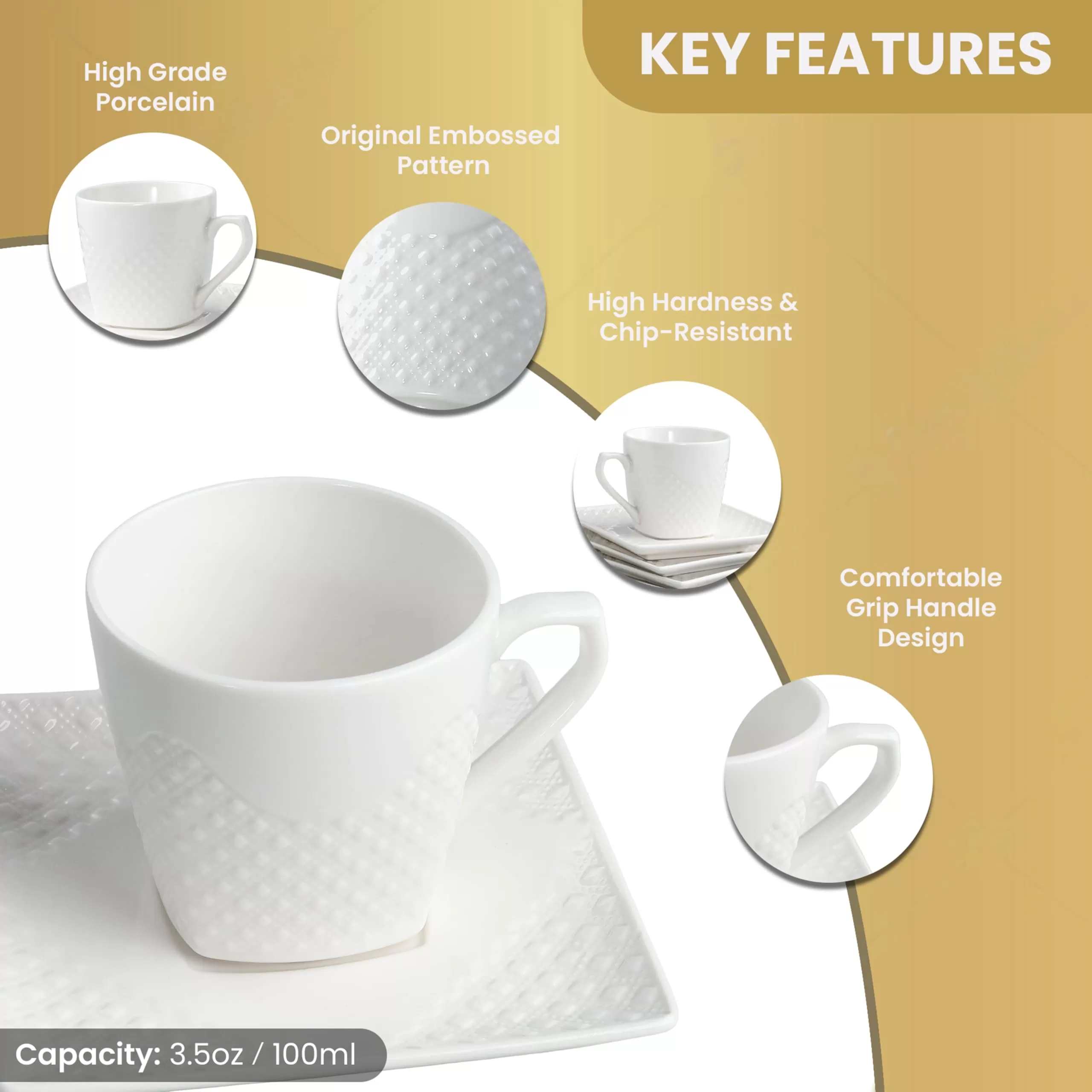 Cốc espresso gốm bán buôn