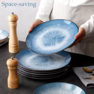 10,5 '' đĩa ăn tối của 6, 26,5cm đĩa ăn tối, đĩa salad, đĩa màu xanh