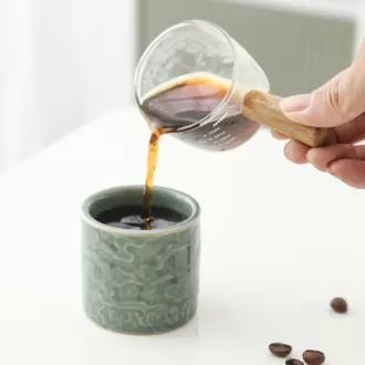 Cốc espresso gốm bộ 2 hoặc 4-3oz demitasse cho cà phê & trà, không có tay cầm