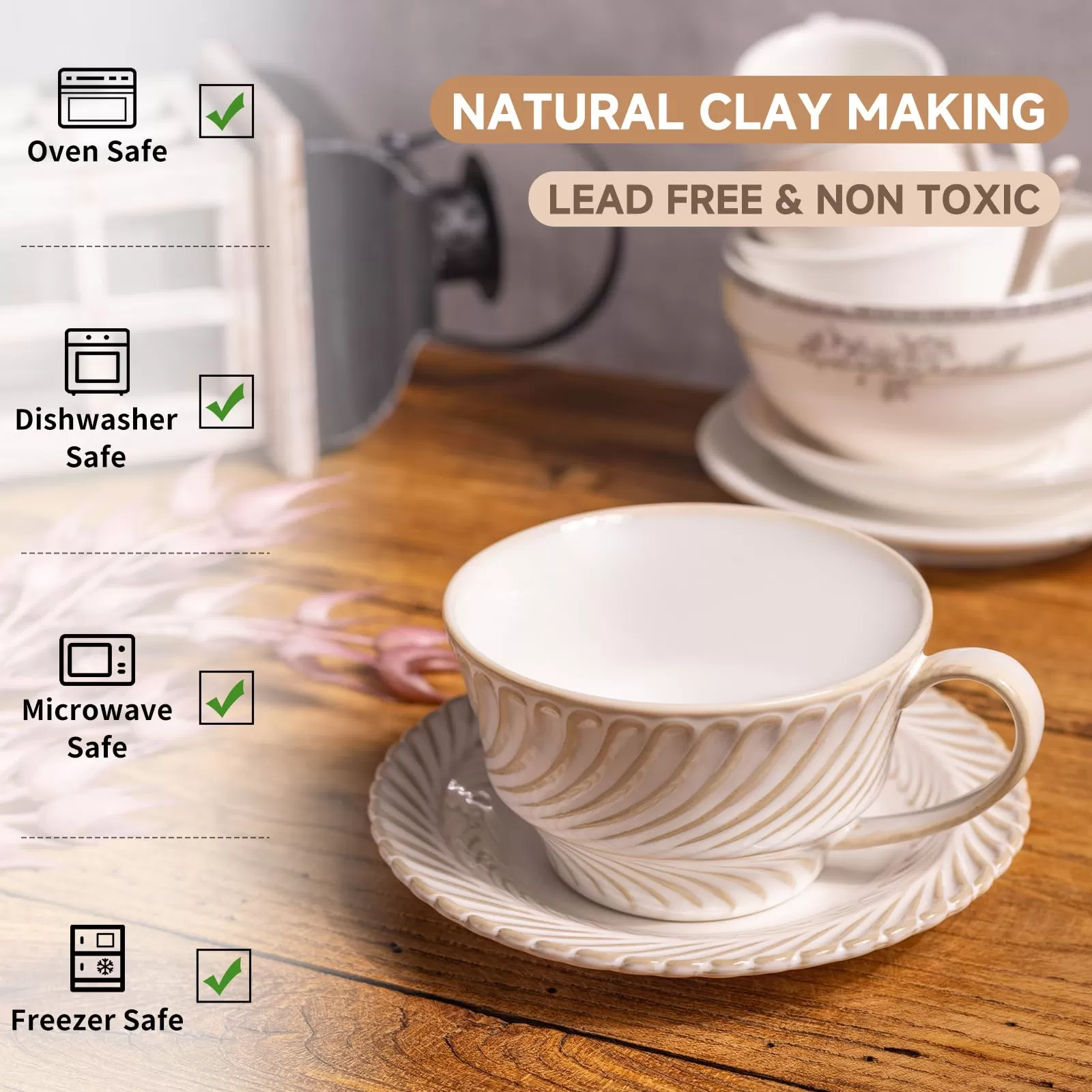 Nhà sản xuất cốc và đĩa gốm bán buôn