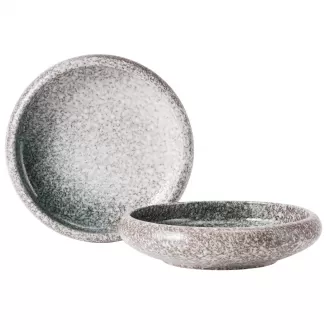 Đồ dùng đá 8 inch phục vụ các món ăn, bộ mì ống Nhật Bản 2,20 oz (màu xanh ngọc lục bảo)