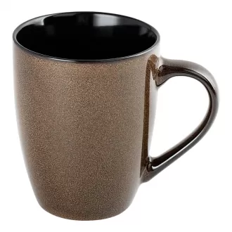 12oz cốc cà phê gốm lớn cho nam giới, phụ nữ, bố, mẹ, cốc cà phê hiện đại với tay cầm cho trà, latte, cappuccino, ca cao. (Gói Brown 1)