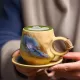 Bán buôn cốc pha cà phê Cappuccino gốm cổ điển có đĩa ở Trung Quốc - Cốc phong cách Café thanh lịch
